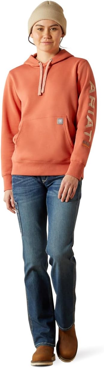 ARIAT womens Rebar Graphic Hoodie - Image 3