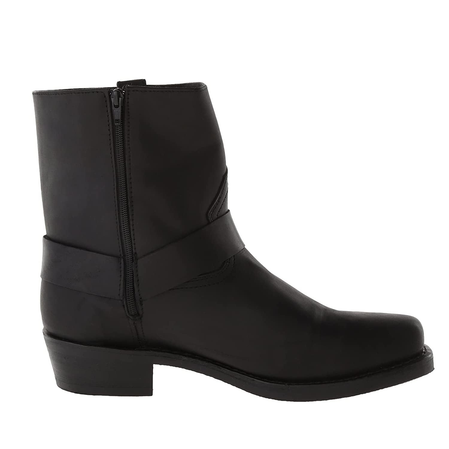 Herren Stiefeletten Quadratischer Kopf Westernstiefel Cowboystiefel Mit Reißverschluss