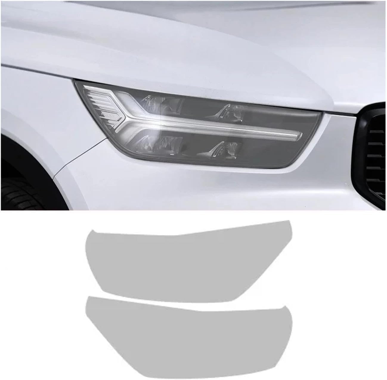 SamLng Car Front Light Film for XC40 2019 2020 Car Headlight Protective Film Car Front Headlamp Protection Film car Lights Film Headlight Anti-Scratch Non-Yellowing Protective Film