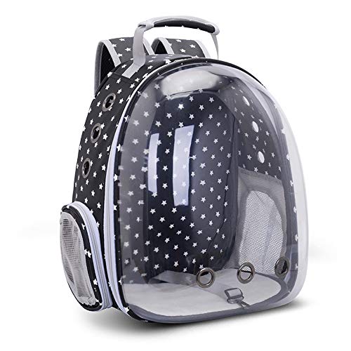 Lhh Portable Travel Pet Carrier Backpack, Cat Dog Space Capsule Backpack Bubble Backpack with Multiple Air Vents for Cats Small Dogs & Petite Animals