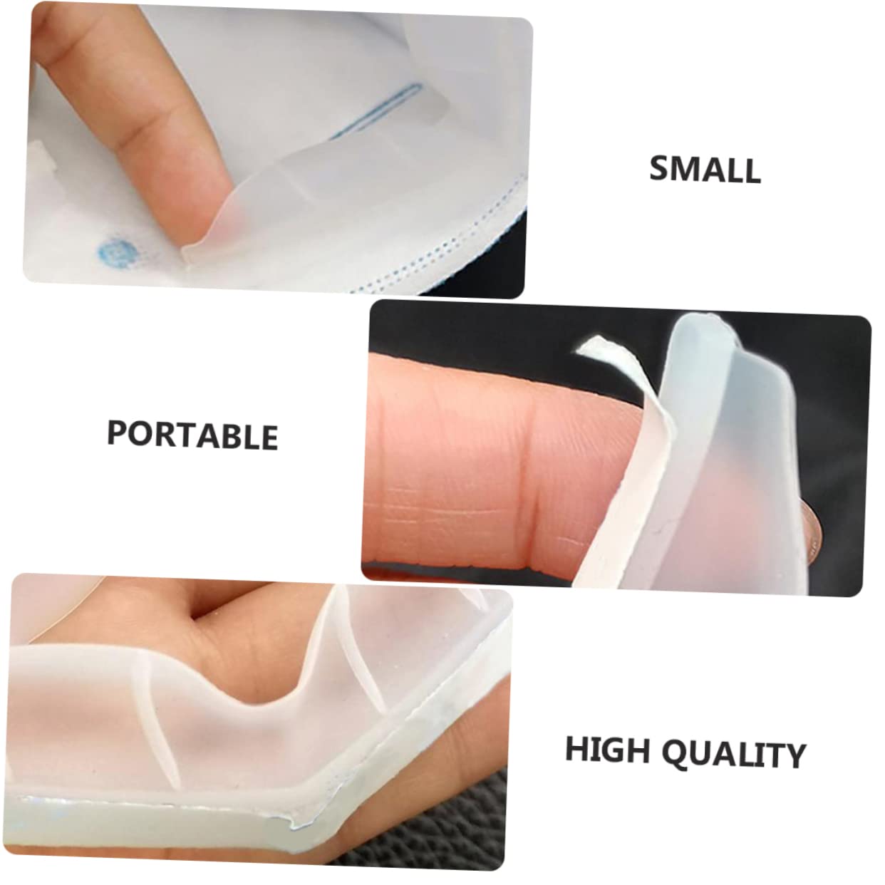 Healeved Silicone Eye Glasses Preventer 4pcs Mask Preventer Food-Grade - Device No Odor Safe for Health