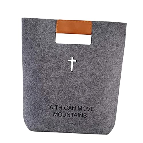 Bible Carrying Case with Portable Handle Bible Bag Totes Bag Organizer Durable Felt Tote Bible for Men Women, Gray3