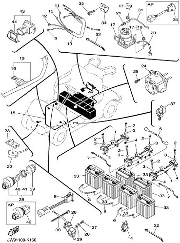 Dr.Acces Golf Cart Receptacle Compatible with Yamaha G29 Drive Golf Cart Yearly 2011-2017 Relplace OEM JW9-H6181-00