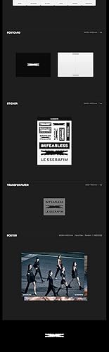 Miniatura 3 de LE SSERAFIM FEARLESS 1er Mini álbum Vol.1 BLACK PETROL Versión CD+112p Folleto+1p PhotoCard+1p PostCard+1ea Pegatina+1p Papel de