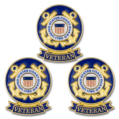 Image of SHOP AWARDS AND GIFTS United States US Veteran Lapel Pin, Retirement and Service, 1-1 /8 inch