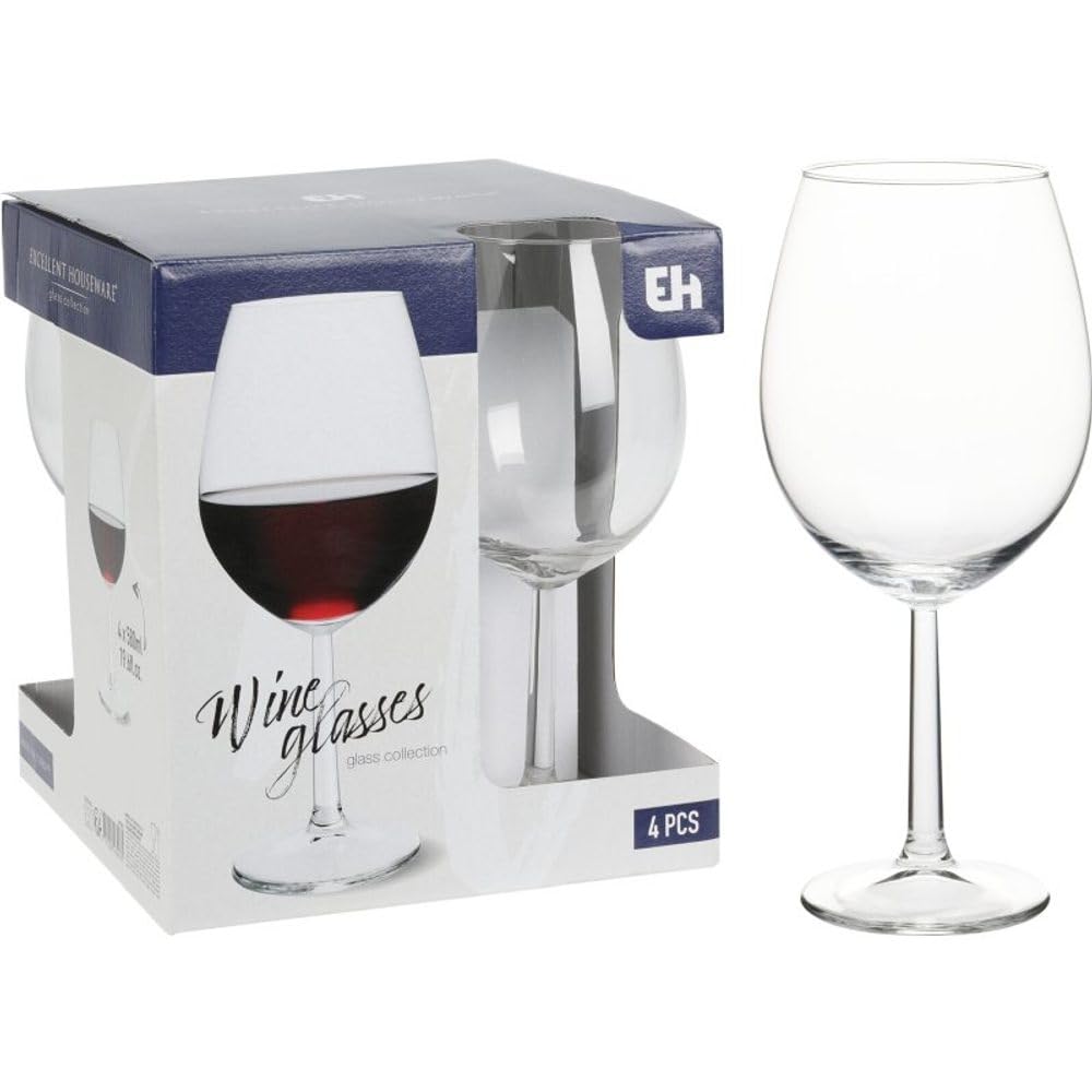 Koopman 4 Weingläser 58cl, 07x21 cm