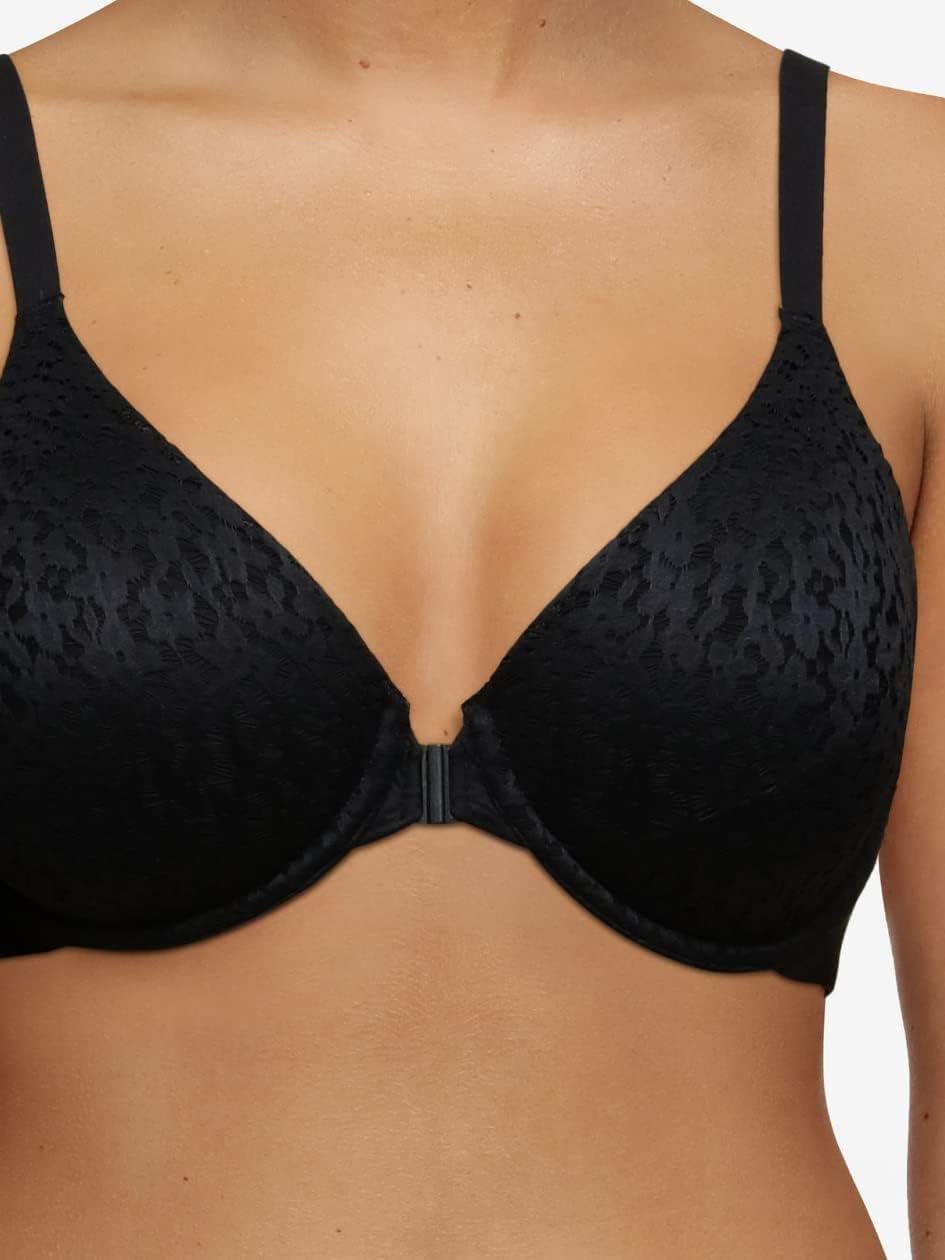 Chantelle Women's Norah Full-Coverage Front Closure Bra, Black, 38G - Image 4