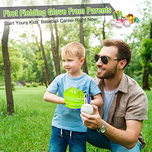 Jalunth Baseball Softball Glove For Youth Junior Outfield Infield Glove 11.25 Inch Left Handed Throw Synthetic Leather Training Fielding Mitts For Age 10 11 12 13 Years Old #TOP5