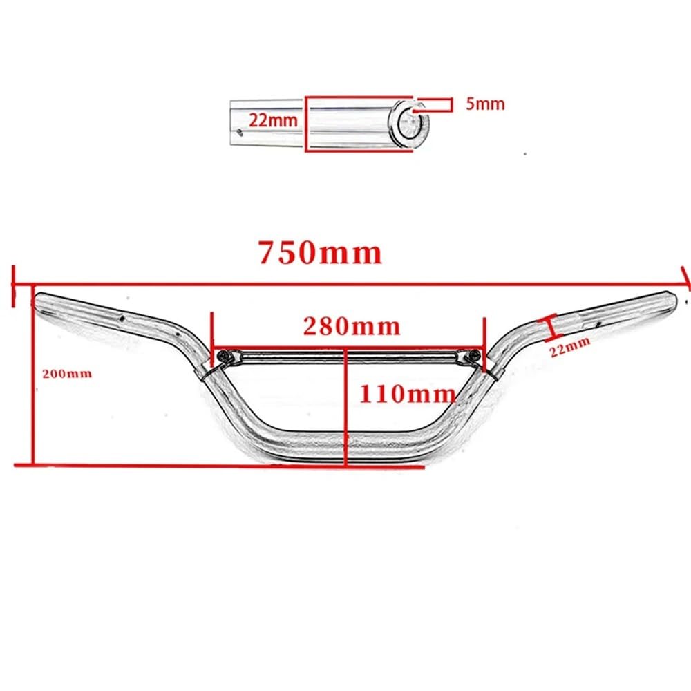 Barra trasversale Manubrio Manubrio moto per Nine T per per Urban G/S | Manubrio moto per Nine T per per Urban G/S per Scrambler 2014-2023 2024 Accessori rialzo manubrio in alluminio