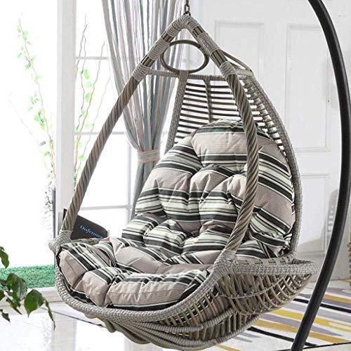 YXB Cojín de Asiento de Cesta Colgante oscilante, Almohadillas de Silla de Hamaca de Huevo Colgantes Impermeables para Patio jardín, Multicolor para Elegir 90x120 cm (Color: J)