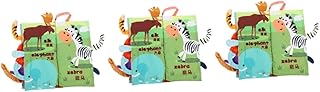 ibasenice 3 Peças Livro De Pano De Cauda Brinquedos Para Crianças Brinquedos De Animais Para Crianças Avião Bebê Brinquedos De Animais Livro De Pano De Bebê Livros De Bebê Livro Para