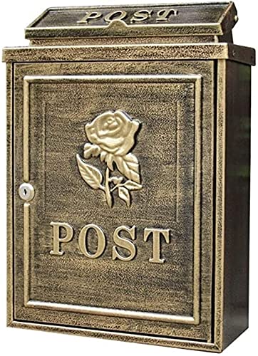 Boîte aux lettres murale étanche avec fente pour journal et courrier volumineux