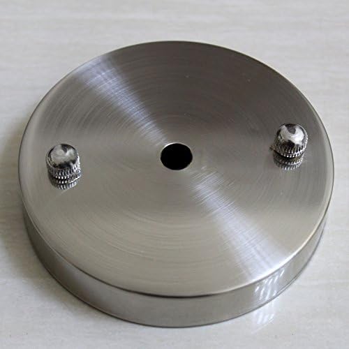 Zehui Ceiling Base Plate Round Metal Pendant Light Accessories 10CM Brushed Nickel Base