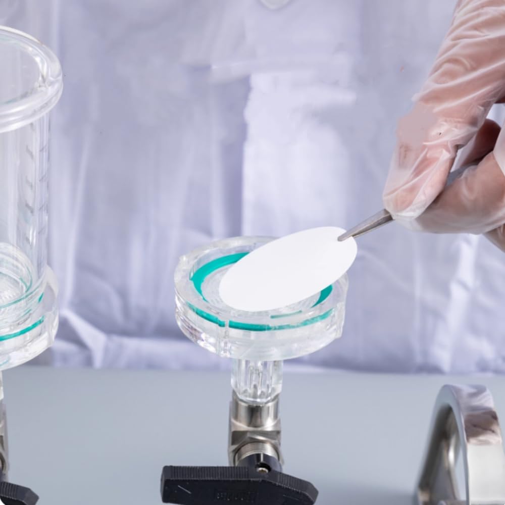 membranes filtranti microporose in fibra di vetro idrofila da 50 pezzi - Filtri di campionamento for particolato ad alta efficienza(0.00022mm D70mm)