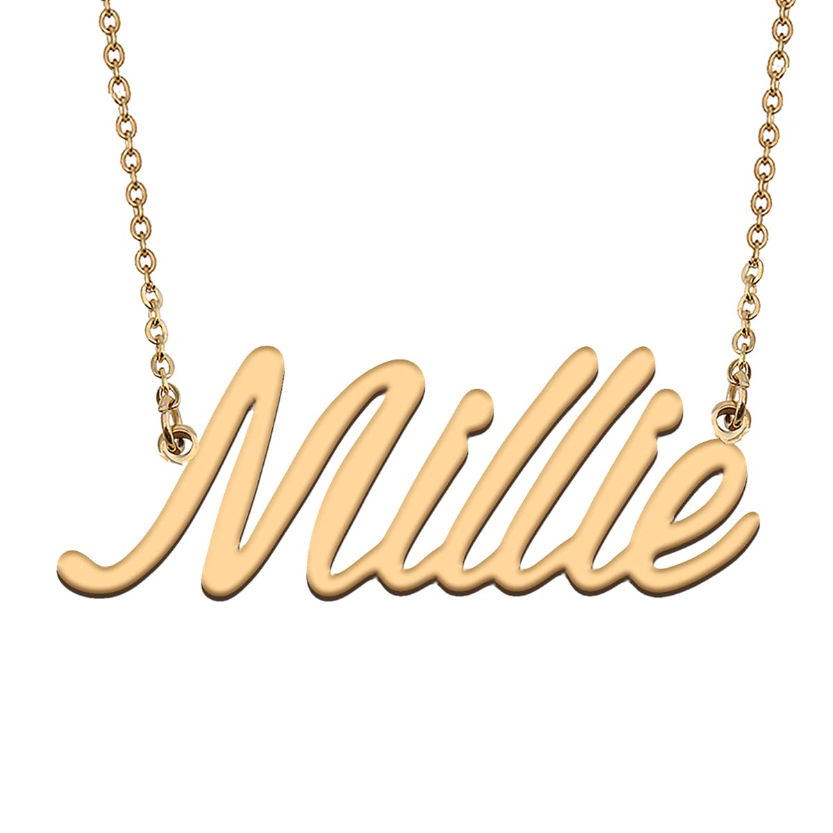 HUAN XUN Personalized Jewelry Custom Initial Pendant Custom Name Necklaces for Women Girls