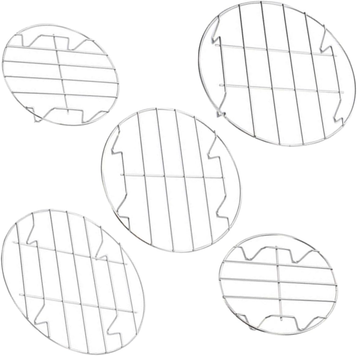 Cabilock 1Set Steaming Rack Cooking and Baking Cooling Rack for Even Steaming Heavy Duty Wire Easy to Clean for Home Cooking and Baking