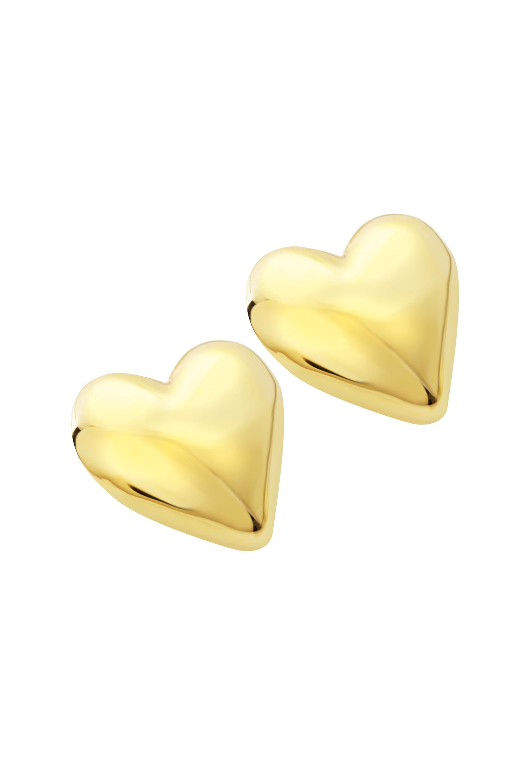 Breil, Collezione Big Heart, Orecchini Donna in Acciaio Lucido a Forma di Cuore, Chiusura a Clip con Copertura in Silicone, Idea Regalo Donna