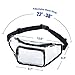 Clear Fanny Pack,Stadium Approved Waist Pack for Festival, Games,Travel and Concerts