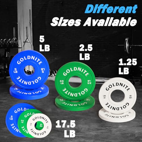 Image of Change Plates Set 1.25LB 2.5LB 5LB Set Fractional Weight Plate Olympic Bumper Plates for Cross Training Steel Insert Strength Training Weight Plates