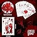 Frienda 11 Sheets Halloween Blood Car Decal Halloween Car Accessories Self-Adhesive Bloody Stickers Decor for Headlights Windows Headlamps Taillights(Palm Style,11 Sheet)