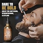 Viking Revolution Cedar and Pine Beard Oil for Men - Natural Argan and Jojoba Beard Softener, Conditioner for Strengthening and Moisturizing (1 Pack) - Image 2