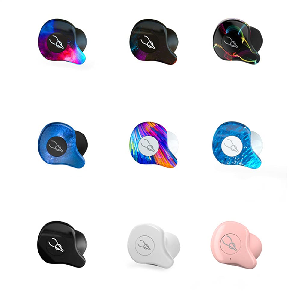 Cuffie Wireless, Semi-in-Ear Design Cuffie Bluetooth con Microfono, IPX5 Impermeabile, Auricolari Stereo Hi-Fi per Lavoro/Sport/Gioco,B
