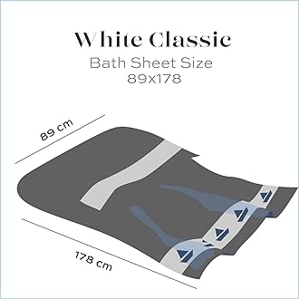 White Classic Luxury Bath Sheets Towels for Adults Extra Large | Highly Absorbent Hotel Collection | 35x70 Inch | 2 Pack (White)