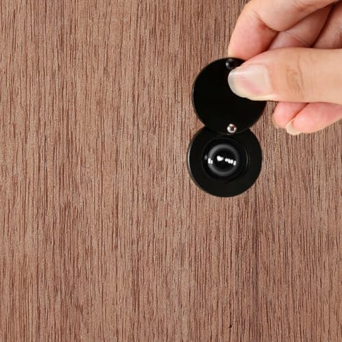 Türspion Abdeckung,Türlochabdeckung mit Selbstklebendem,Gucklochabdeckungen,Gucklochabdeckung mit Selbstklebendem Installationswerkzeug,für Wohnungstür Gucklochschutz,für Hotel Zuhause (Schwarz)