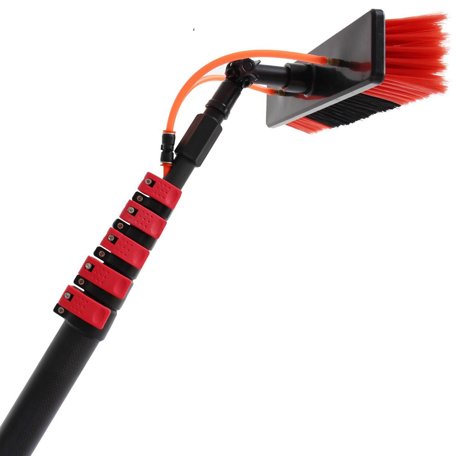 ZBBGTJK Solar Panel Cleaning Brush36ft Extension Pole forRoofs & Cars 55cm Wide Brush Head for Effortless Cleaning & Reach.
