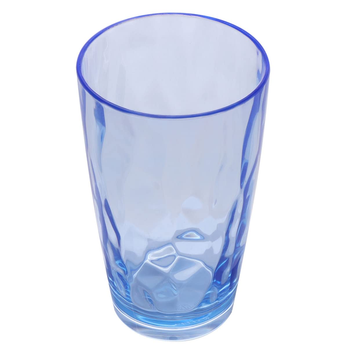 CATIEBYE 1pc Acrylic Cup Transparent Water Grain Pattern Drinkware for Bars Restaurants Elegant Design High Imitation Effect