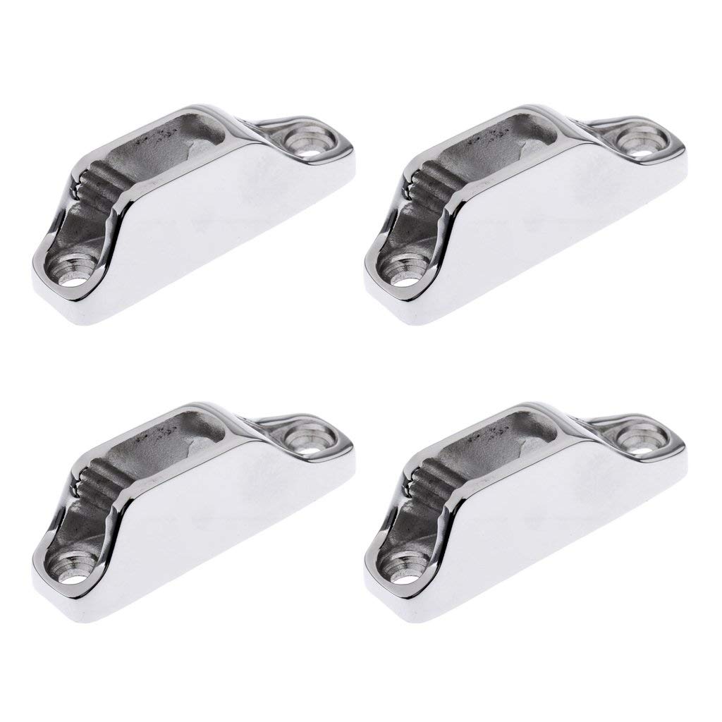 4 tacchetti per barche a vela in acciaio INOX per tacchetti da 3 a 6 mm