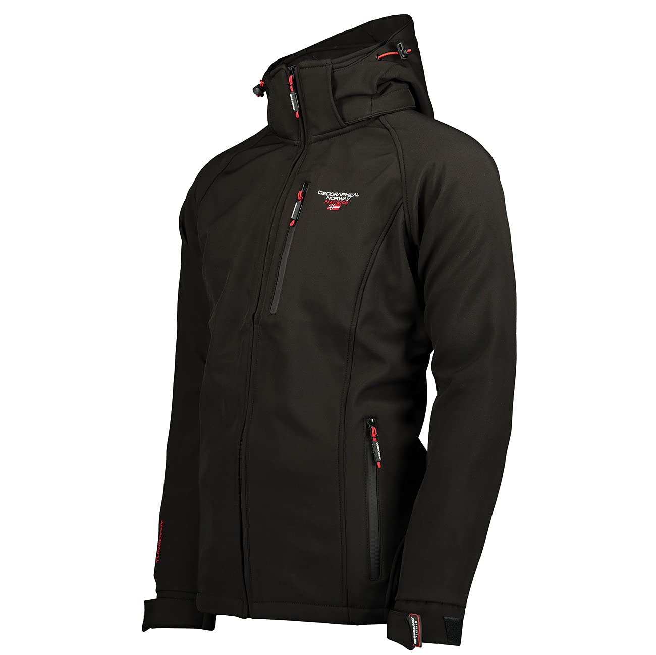 Geographical Norway FVS Production H-H Męska wiosenna kurtka softshellowa, przeciwdeszczowa, outdoorowa kurtka przejściowa