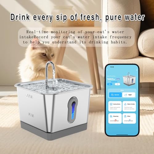Fuente de agua para gatos con capacidad de 3.5 L miniatura 3