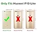 J&D Compatible for Huawei P10 Lite Glass Screen Protector (3-Pack), Not Full Coverage, Tempered Glass HD Clear Ballistic Glass Screen Protector for P10 Lite Glass Film