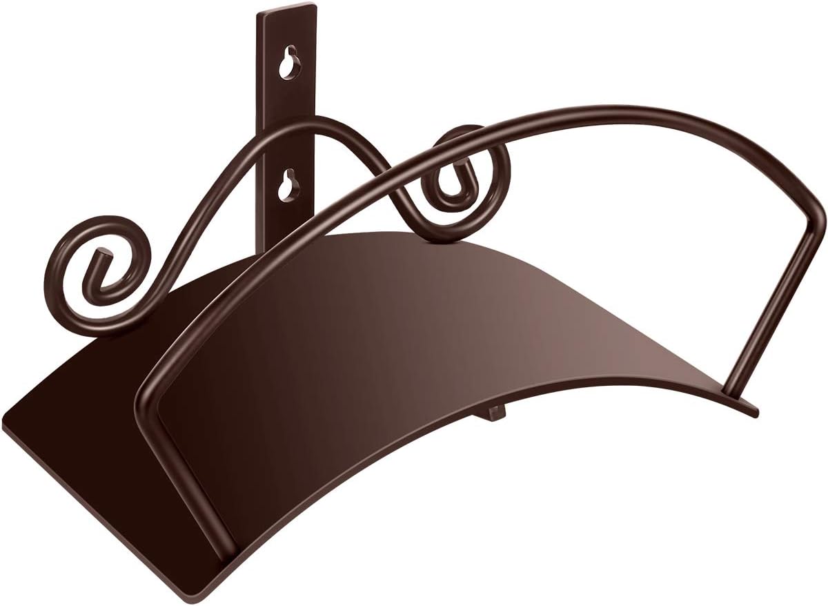 TomCare Garden Hose Holder Wall Mount Water Hose Holder Solid Steel Hose Hanger Heavy Duty Hose Holder Decorative Garden Hose Storage Hose Stand Hose Organizer for Outside Yard, Bronze : Garden & Outdoor