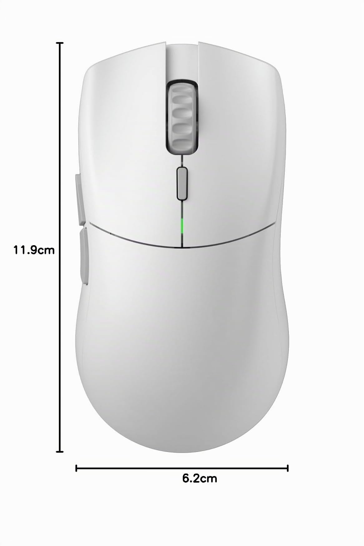 GLORIOUS Series 2 Pro Ratón Gaming Inalámbrico 8K Ergonómico (Blanco) | Switches ópticos 100M, sensor BAMF 2.0 26K, peso superligero 55g, forma simétrica compacta, precisión excepcional de juego