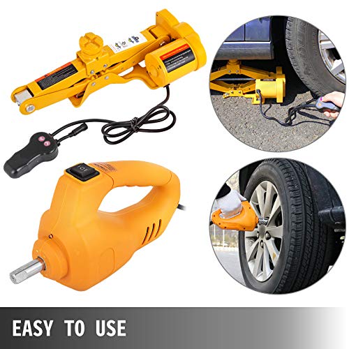 image for BestEquip Electric Car Jack 3 Ton 6600 LB Electric Scissor Jack 12V DC