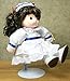 BANBERRY DESIGNS Doll Stands - White Metal and Vinyl Holders - Fits Dolls and Figures from 7-12