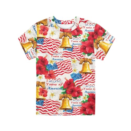 Image of Kids Graphic T-Shirt Boys Girls Novelty Tees Top Short Sleeve Shirts Summer Blouses 3-16