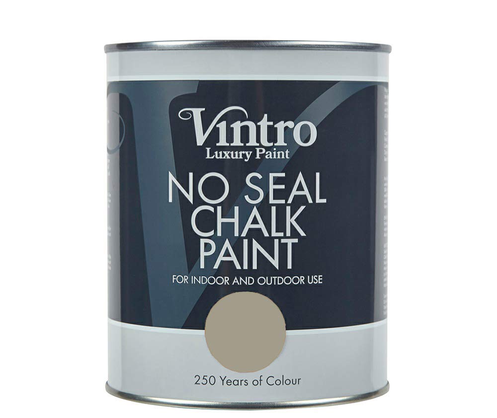 Vintro Paint Stonebreaker Vintro | No Seal Chalk Paint | Interior & Exterior Use | Furniture | Walls | Wood | Metal | 1 Litre (Stonebreaker)