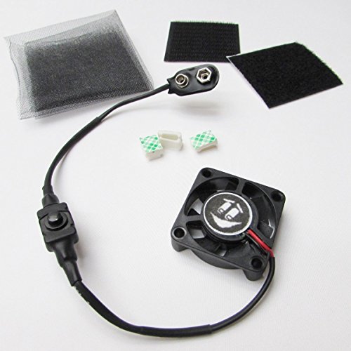 1.5" mini Cooling Fan Kit Airsoft Mask/Paintball Helmet Tiny 9V Battery Operated