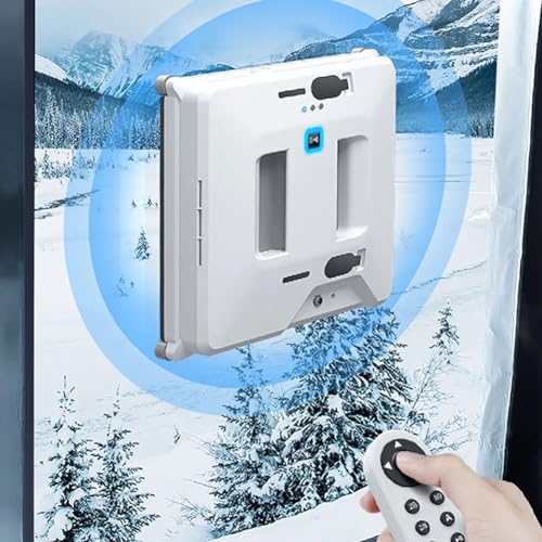 Robot Aspirador De Ventanas, Robot De Limpieza De Ventanas Eléctrico Con Rociador De Agua Dual, Alta Succión 3000pa, Limpiador De Lavado De Par Robot Aspirador De Ventanas, Robot De Limpieza De Ventanas Eléctrico Con Rociador De Agua Dual, Alta Succión 3000pa, Limpiador De Lavado De Par