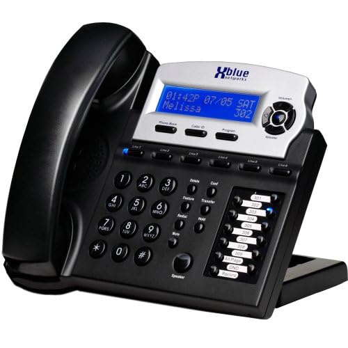 XBLUE Add-on Phone for X16 Office Phone System (XB1670-00, Charcoal)