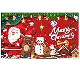 サムコス ﻿タペストリー パーティー 飾り 1セット バナー かわいい 飾り 装飾 パーティー フォトセッション イベント シンプル おしゃれ 写真背景 壁掛け 子供 お祝い インテリア 装飾 デコレーション 写真撮影 スタジオ150x100CM 150*90CM (クリスマス タペストリー*1)