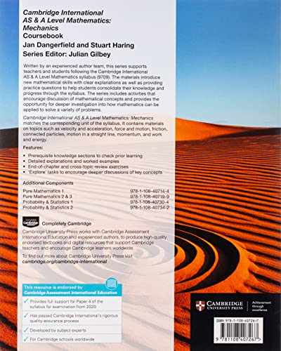 Cambridge International AS & A Level Mathematics: Mechanics Coursebook (Cambridge Assessment International Education, 4) - Image 2