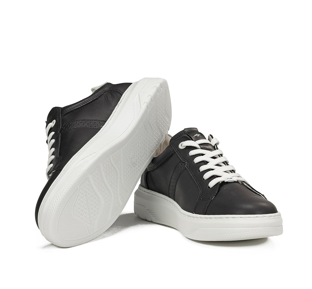 Fluchos F1967 Herren-Sneaker, flach, Schwarz, Schwarz , 43 EU