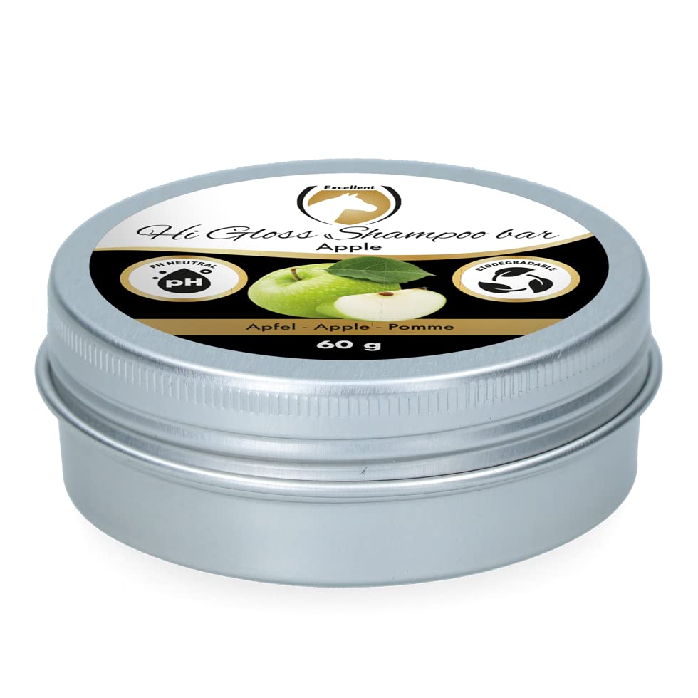 Shampooing solide Hi Gloss Apple pour réparer les cheveux ternes