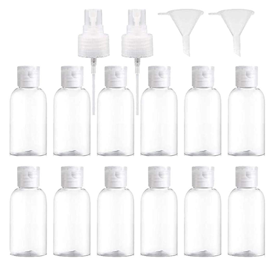 Bottle Small with Plastic 30ML Sprayer Spray Transparent Spray Bottle Plastic Travel Equipment Accessories Bag Bulk (Clean, One Size)
