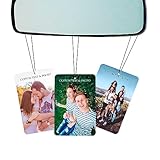 Ampiamente usato: Deodorante per auto con immagine personalizzata, perfetto da appendere in auto, cucina, ufficio, lavanderia, camera da letto, garage, bagno, area per animali domestici, scatola da scarpe, ecc.