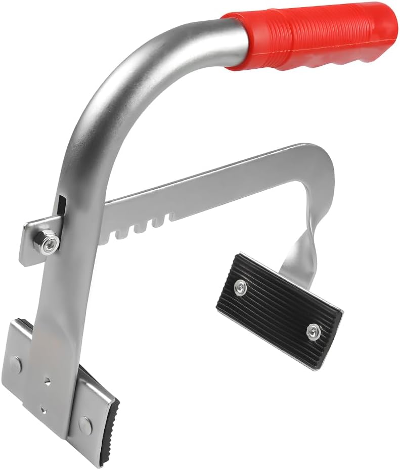 Battery Carrier, Adjustable from 5" to 7" Auto Battery Rack Carrier with Rubber Pads, Non-Slip Vehicle Gripper for Lifting and Carrying Top Post or Side Post Batteries